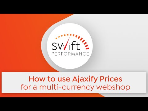 How to use ajaxify prices for a multi-currency webshop