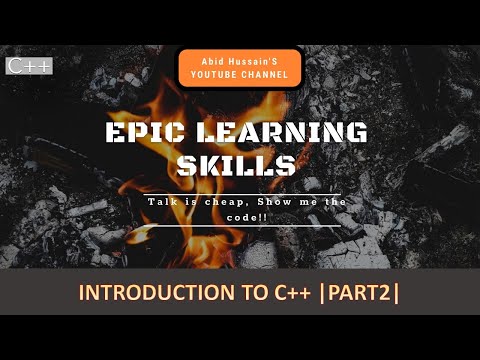 Lecture-4 Introduction to C++ |Part2|