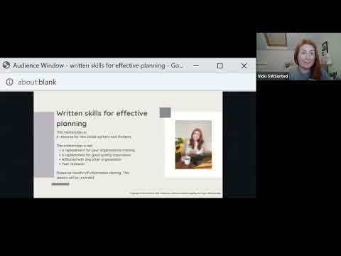 Written skills for effective planning Masterclass