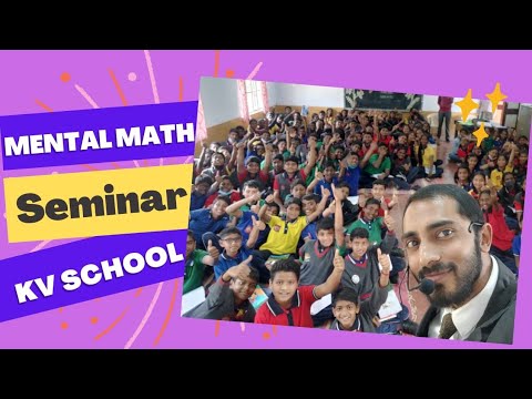Mental Math at Kendriya Vidyalaya  Coonoor