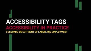Accessibility Tags in Adobe