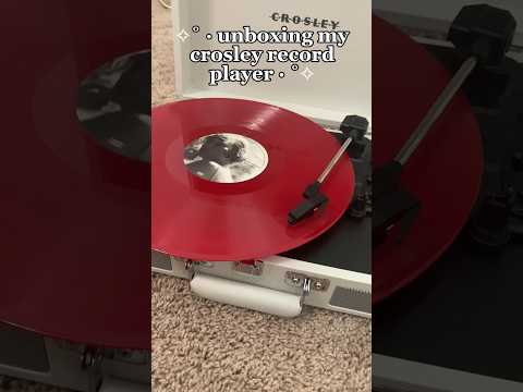 unboxing my crosley record player🫶🏻❤️ #swifties #taylorsversion #taylorswift #crosley #vinyl #tv