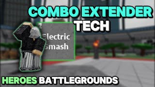 This Deku V2 Tech has a big combo potential... - Roblox Heroes Battlegrounds