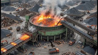 Inside the Steel Factory - How wire Rods Are Made From Iron Ore Mining | FULL PROCESS