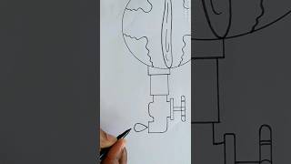 World Water Day Drawing / Save Water Save Life Poster Drawing / Save Water Drawing #ytshorts #shorts