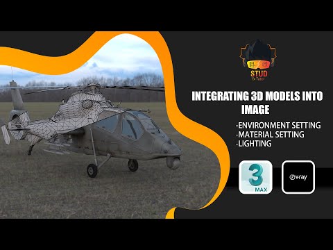 Integrating 3d Models into HDRI Image | 3ds max | Realistic render