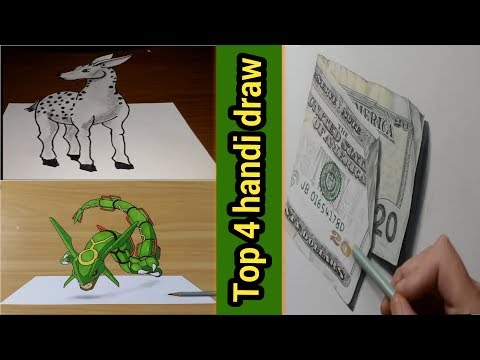 Top 4 Hands drawing Challenge In this earth