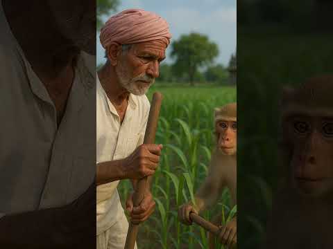 किसान और बंदर की कहानी #cartoonbackgroundmusic