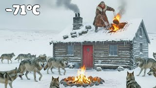 A 90-Year-Old Woman in Yakutia Protects Her Cabin Roof from Wolves at –71°C During a Blizzard