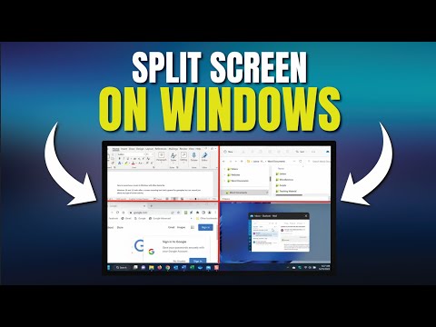 How to Split Screen on Windows10 in 2024| Multi tasking on Windows10 | How to Use Split Screen on PC