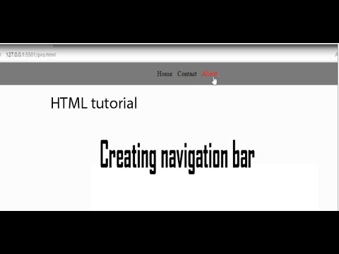 how to create navigation bar in html and css || learn html css || for beginners #website #html5