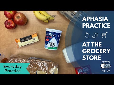 Aphasia Practice: Grocery Store 🛒 | Speech and Language for Stroke, Brain Tumor, Brain Injury