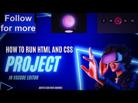 How to run HTML and CSS Projects in VScode editor | Web Designing Projects | HTML and CSS Projects