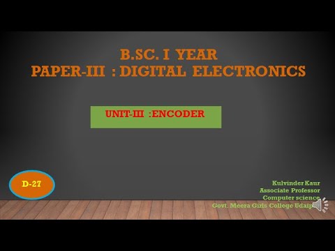 Combinational circuit : Encoder
