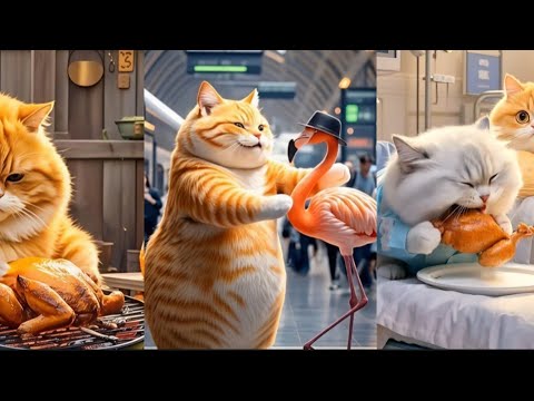 Orangecat adventure part 12 #cats #cat #orangecatcooking #ai #aividio #orangecatai #orangefatcat