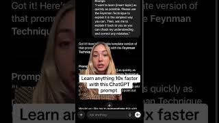 Use this ChatGPT prompt to learn ANYTHING 10x FASTER