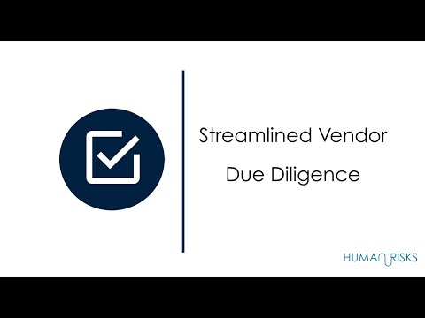 Questionnaire | Streamlined Vendor Due Diligence