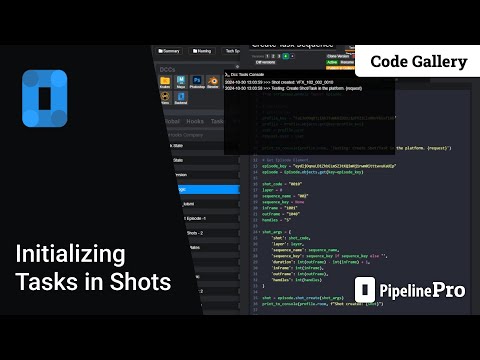 Code Gallery: Initializing Task in shots