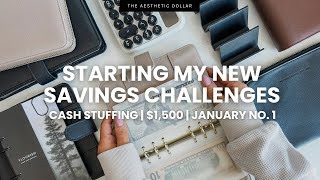 Cash Stuffing 💵✨ $1,500 | First Cash Stuffing of 2026 | New Savings Challenges