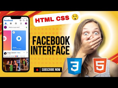 How To Make Facebook Interface Using HTML, CSS | Facebook | Design Social Media Platforms