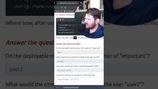 Permissions 101 | Answer the Questions Below Series #shorts #thm #tryhackme