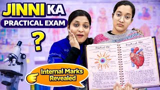 Jinni's First Practical Exam! 🧪📚| How was the paper? 🤯| Mummy and Jinni's Reaction 😬| Cute Sisters