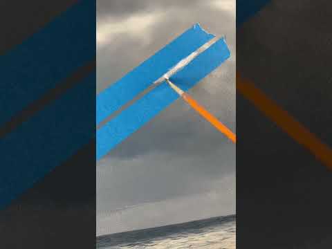 Sunlight Over The Ocean Oil Painting #shorts #painting