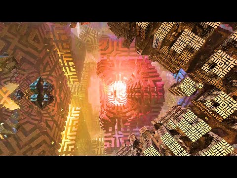 3D Animated Fractals - Rectangle hieroglyphs animation (Mandelbulber) [KompAddicted]