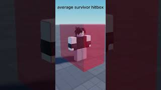 average survivor hitboxes #forsaken #roblox