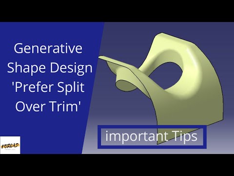 Generative Shape Design | Prefer Split Over Trim | CatiaV5 Tutorials