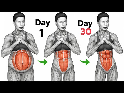 30-Min Standing Ab Workout 🔥 Lose Upper & Lower Belly Fat Fast | Stomach Fat Exercises at Home