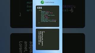 vertical text in css |  #codefordesign