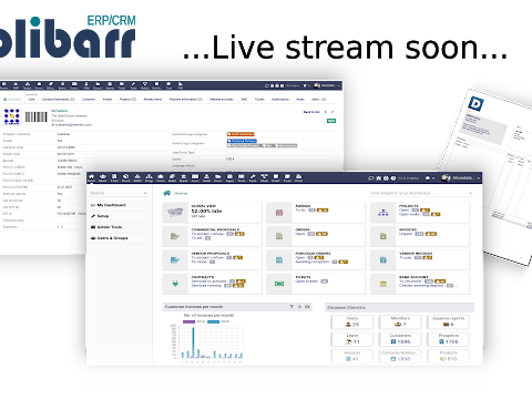 Dolibarr ERP & CRM Live Stream