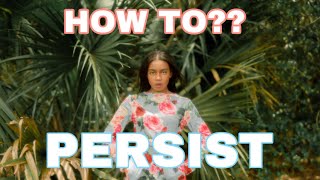 what is persisting? how to do it!