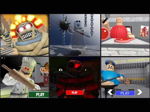 ROBLOX BARRY'S PRISON RUN! (OBBY), Escape Papa Pizza's Pizzeria! (SCARY OBBY), AND MANY MORE!