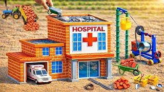 DIY Construction Science Project - Building a Strong 2-Story Fireproof Hospital & Garage with Brick