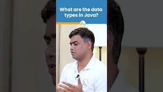 What are the Data Types in Java? | Java Interview Question | #shorts #kiransir #freshers