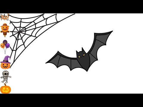 Halloween Drawing 🎃👻🦇 | Easy Pumpkin, Ghost & Bat