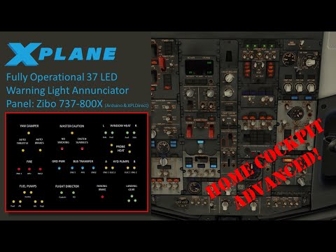 Home Cockpit ADVANCED: How to Build a Warning LED Annunciator Panel Zibo 737 800X for X-Plane 12