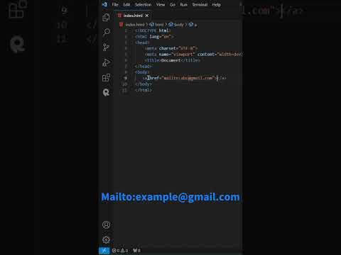 How to Add An Email in your Website #webdevelopment #beginners #coder #webdeveloper #frontend #html