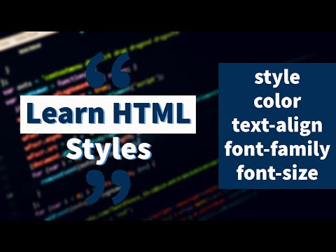 HTML Tutorials for All : HTML Styles