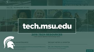 IT Resources on Tech.msu.edu