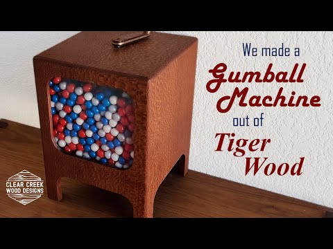 We Made a Gumball Machine out of Tigerwood! - Full Build