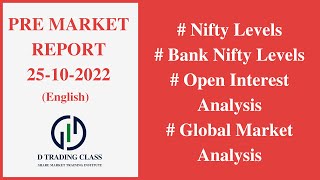 Pre Market Report - 25-10-2022 - Nifty and Bank nifty levels for Intraday trading - OI Analysis