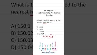 Rounding: ASVAB/PiCAT Math Knowledge Practice Test Q #acetheasvab w/ #grammarhero