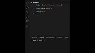 Python Remove Method | Learning | Python | 2024 | Coding | Programming #learning #python#coding#code