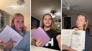 Do My Homework With Me | TikTok Compilation