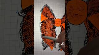 Let’s make a Lacey bow for Halloween #digitaldesign #coquette