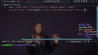 Python tuples - crochet supplies with Mel
