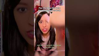 ASMR Mean Girl & Emo Girl do your makeup ✨💋🖤 #asmr #makeup #satisfying #quillbot #quillbotpartner